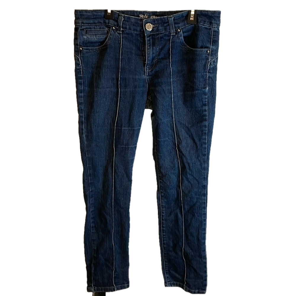Style & Co Bottoms‎ Up Petite Woman's Jeans Seam Down Leg Size 10P
